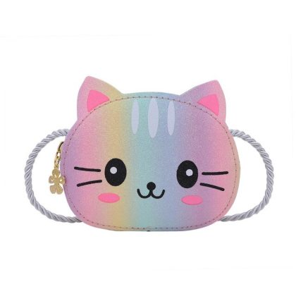 Cute Cartoon Cat Mini Crossbody Bag for Children